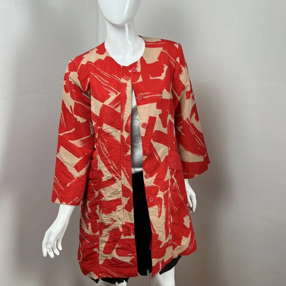 Doo.Ri Red-orange Light Weight Coat - Picture 8 of 14